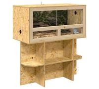 vidaXL Base de Terrarium avec étagère Marron 80 x 40 x 50 cm OSB