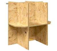 vidaXL Base de Terrarium Marron 50 x 50 x 50 cm OSB