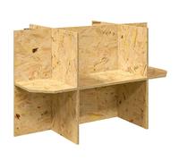 vidaXL Base de Terrarium Marron 80 x 50 x 50 cm OSB
