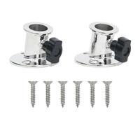 vidaXL Base ronde de bimini pour tube 26 mm 2 pcs INOX
