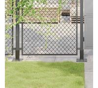 vidaXL Bases de poteau carrées 12 pcs anthracite 46x46 mm