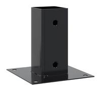 vidaXL Bases de poteau carrées 12 pcs anthracite 71x71 mm