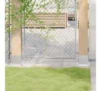 vidaXL Bases de poteau carrées 12 pcs argent 141x141mm acier galvanisé