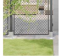 vidaXL Bases de poteau carrées 42000007 – 12 pcs, acier galvanisé, 71x71 mm, argent