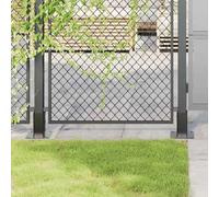 vidaXL Bases de poteau carrées 4 pcs anthracite 61x61 mm