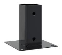 vidaXL Bases de poteau carrées lot de 4 71x71 mm anthracite en béton 42000024
