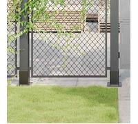 vidaXL Bases de poteau carrées 4 pcs anthracite 81x81 mm, base de clôture en béton, base de poteau de clôture, support de poteau en métal