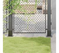 vidaXL Bases de poteau carrées 42000028 – Base de clôture en béton anthracite 91x91 mm, 4 pcs