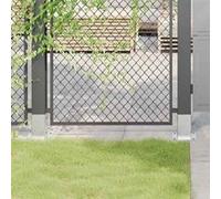 vidaXL Bases de poteau pour clôture carrées 4 pcs 91×91 mm acier galvanisé argent 42000010