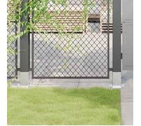 vidaXL Bases de poteau pour clôture carrées 4 pcs 91×91 mm acier galvanisé argent 42000010