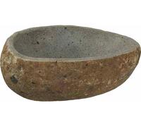vidaXL Basin gris clair (30-37) x (25-30) x 12 cm Pierre de rivière