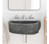 vidaXL Bassin Suspendu Gris (38-45) x (30-35) x 15 cm