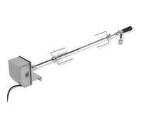vidaXL Broche à rôtir 900 mm – avec moteur – Acier