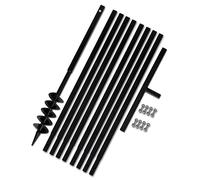 vidaXL Bêche et tarière manuelle 100 mm Avec Rallonge mèche tarière 9 m