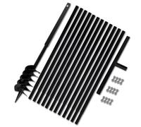 Bêche et tarière manuelle 120 mm Avec Rallonge mèche tarière 13 m