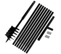 Bêche et tarière manuelle 180 mm avec Rallonge 9 m acier