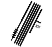 vidaXL Bêche et tarière manuelle 80 mm Avec Rallonge mèche tarière 5 m