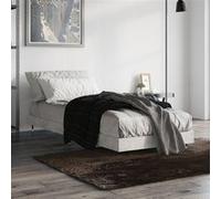 vidaXL Bedframe bewerkt hout betongrijs 75x190 cm832209 Gris G