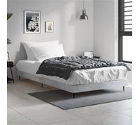 vidaXL Bedframe bewerkt hout betongrijs 90x190 cm832305 Gris G