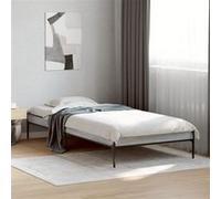 Bedframe bewerkt hout en metaal grijs sonoma eiken 90x200 cm845034