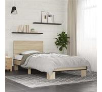 Vidaxl Cadre De Lit Sans Matelas Chêne Sonoma 75x190 Cm Multicolore