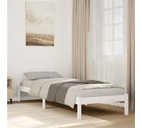 Vidaxl Cadre De Lit Extra Long Sans Matelas 100x220 Cm Bois Massif Pin Marron