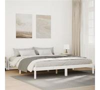 Vidaxl Cadre De Lit Extra Long Sans Matelas 180x220 Cm Bois Massif Pin Marron