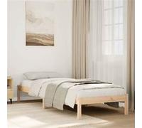 Vidaxl Cadre De Lit Extra Long Sans Matelas 100x220 Cm Bois Massif Pin Marron