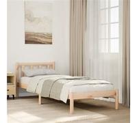 Vidaxl Cadre De Lit Extra Long Sans Matelas 90x220 Cm Bois Massif Pin Marron