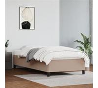vidaXL Bedframe kunstleer cappuccinokleurig 100x200 cm347238 Marron G