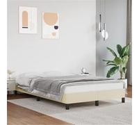 Vidaxl Cadre De Lit Crème 120x200 Cm Similicuir