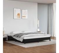 Vidaxl Cadre De Lit Sans Matelas Noir 160x200 Cm Similicuir Noir