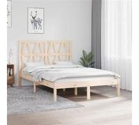 vidaXL Bedframe massief grenenhout 120x200 cm3103993 Marron G