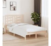vidaXL Bedframe massief hout 120x190 cm3104318 Marron G
