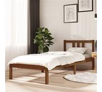 vidaXL Bedframe massief hout honingbruin 75x190 cm814847 Marron G