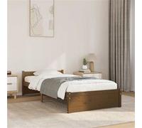 vidaXL Bedframe massief hout honingbruin 75x190 cm815007 Marron G
