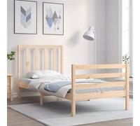 Vidaxl Cadre De Lit Sans Matelas Bois De Pin Massif Marron