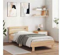 Vidaxl Cadre De Lit Sans Matelas Avec Tête De Lit 75x190 Cm