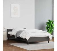 vidaXL Bedframe met hoofdeinde zonder matras 100x200 cm grijs347487 Gris G