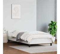 vidaXL Bedframe met hoofdeinde zonder matras 80x200 cm wit347466 Blanc G