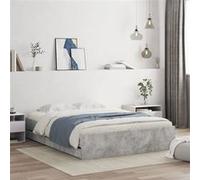 vidaXL Bedframe met lades bewerkt hout betongrijs 140x190 cm3207304 Gris G