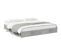 Bedframe met lades bewerkt hout betongrijs 180x200 cm3280639