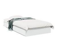vidaXL Cadre de lit avec tiroirs sans Matelas Blanc 90x200 cm