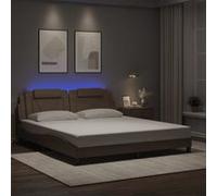 vidaXL Cadre de Lit avec Lumières LED, Lit Rembourré avec Coussin, Lit Double, Lit Adulte Chambre, Moderne, Cappuccino 180x200 cm Similicuir Marron https://www.fnac.com/mp50629789/vidaXL-Cadre-de-Lit-avec-Lumieres-LED-Lit-Rembourre-avec-Coussin-Lit-Double-Lit-Adulte-Chambre-Moderne-Cappuccino-180x200-cm-Similicuir/w-4?oref=866881f2-1218-0506-8a9d-843902b83085