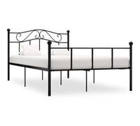 vidaXL Bedframe metaal zwart 140x200 cm284526 Noir G