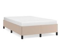 vidaXL Cadre de lit sans matelas cappuccino 120x190 cm similicuir