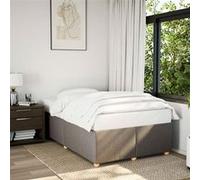 Vidaxl Cadre De Lit Taupe 120x190 Cm Tissu