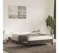 vidaXL Cadre de lit Gris foncé 120x200 cm Velours