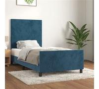 Lit à ressorts avec tête de lit Velours Moderne contemporain Luxe vidaXL vidaXL