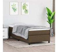 Vidaxl Cadre De Lit Marron Foncé 80x200 Cm Tissu Marron